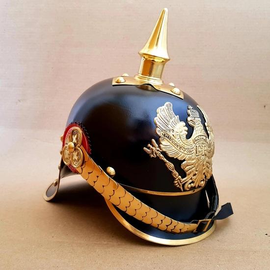 Deutsche Pickelhaube Kaiserlicher Preußischer Helm WW1 Stil Stachelhelm Bestes Geschenk für ihn, Cosplay Geschenk