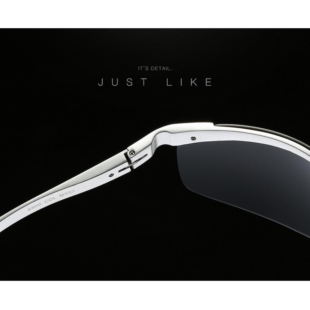 aoron Men's Cycling Sunglasses Fashion Polarized Aviation Aluminum Magnesium Sunglasses Half Frame Sunglasses