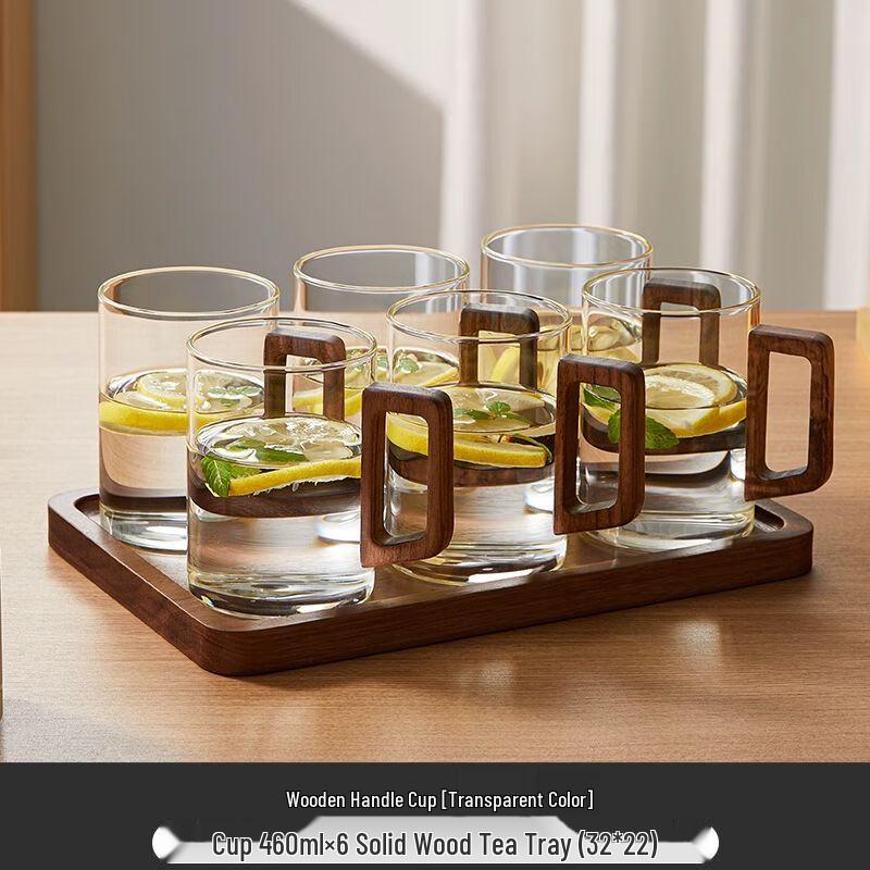 TXRMDX Glass Cup Set with Handles
