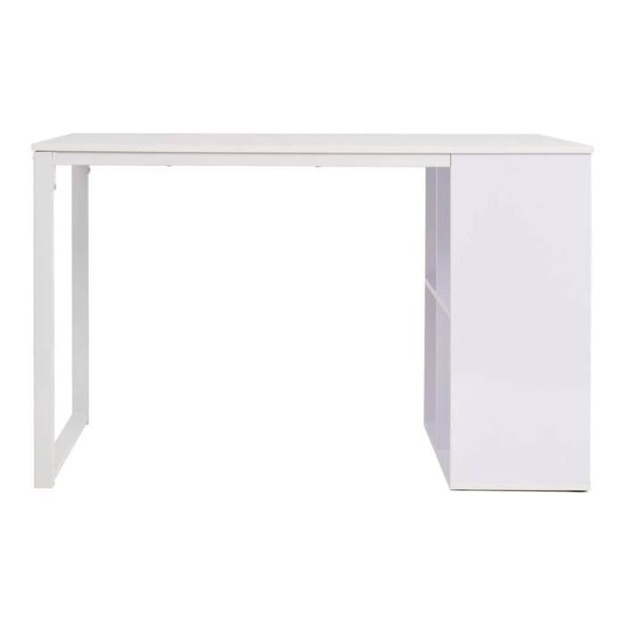 VidaXL Table d'écriture 120x60x75 cm Blanc 245721