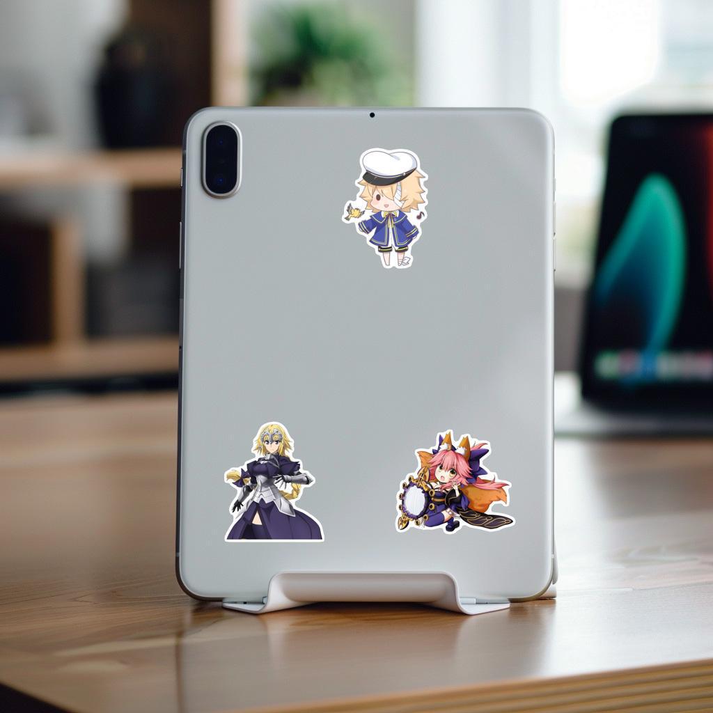 54 Magical Girl Graffiti Stickers - Waterproof DIY Stickers for Car, Luggage, Journal, or Skateboard.