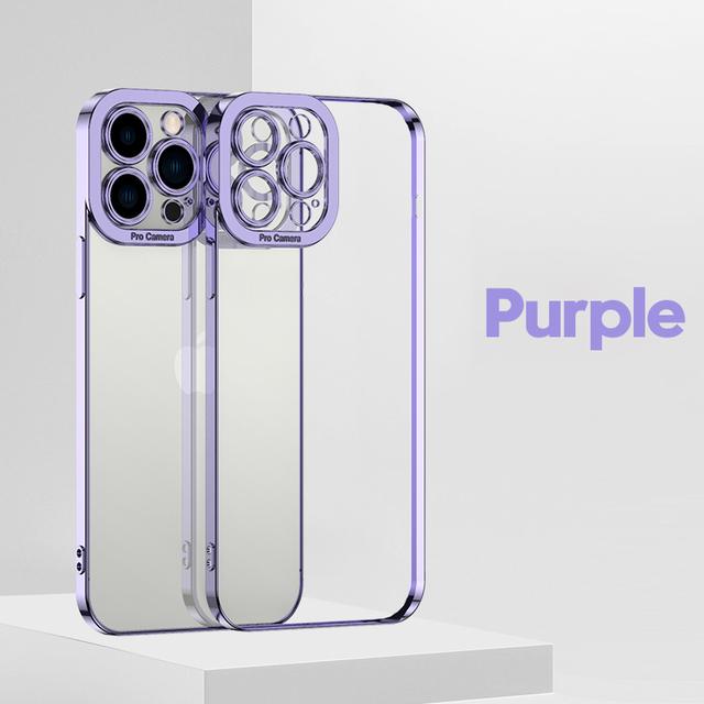 

Роскошный прозрачный чехол с квадратным покрытием для Iphone 14 13 12 11 Pro Max Mini X Xs Xr 7 8 Plus Se, прозрачный мягкий силиконовый чехол For iPhone 14