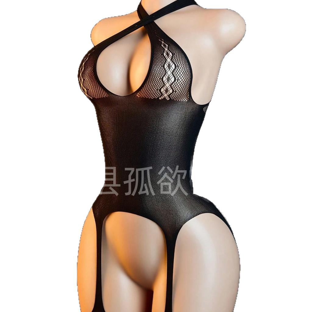 Europe and the United States hot-selling sexy lingerie hollow temptation suspenders women's passion tights explosion
