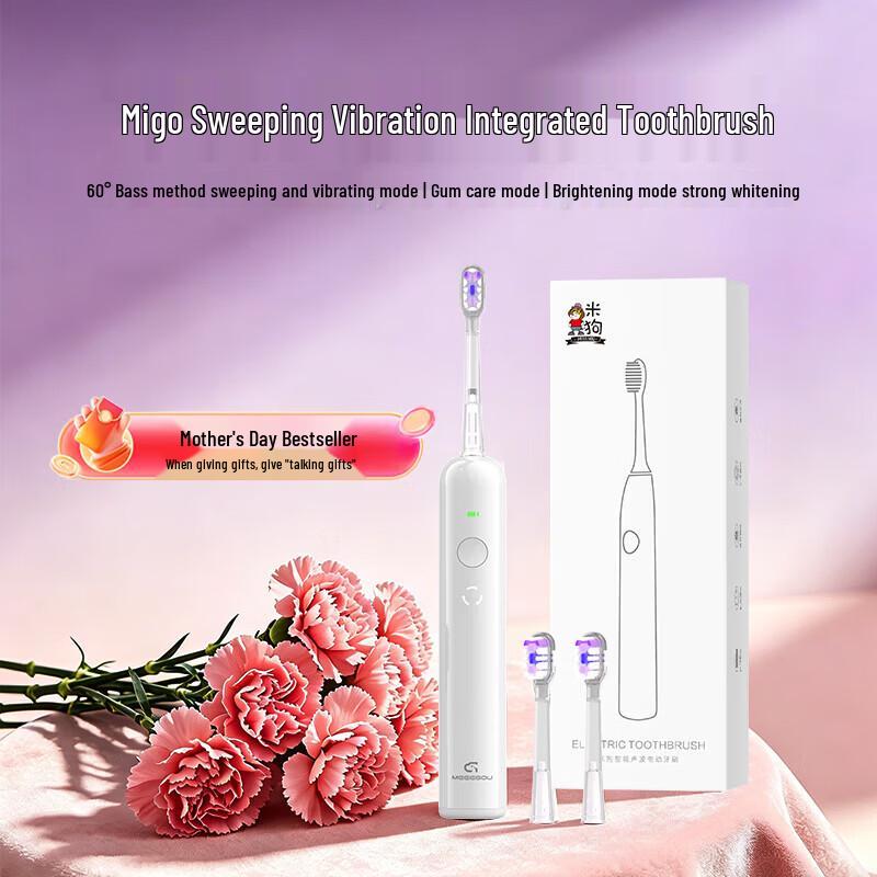 Mijoy Smart Sonic Electric Toothbrush for Adults & Children CN Plug (adapter Included)