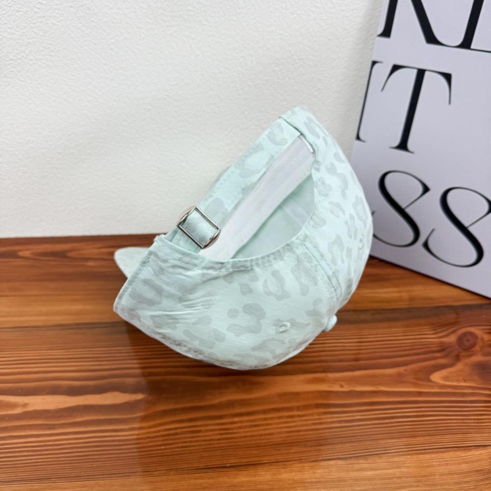 Sunscreen Leopard Print Baseball Cap Peaked Cotton Baseball Cap Versatile Leopard Print Hat  Men