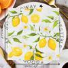 Tough Colorful Printed Napkin Paper Towel Towel Lemon Fruit Party Applicable Wine Glass Decoration Paper Placemat