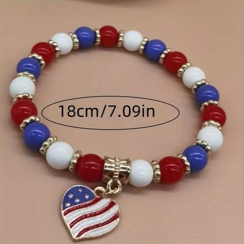 Acrylic Bead Bracelet with Heart Design—A Simple, Minimalist Bracelet Perfect for Christmas, New Year's, or as a General Gift