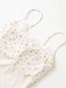 Lace Crop Top with Bowknot & Chest Pads - Slimming Summer Camisole for Petite Women