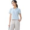 Anta Comfortable Simple Solid Color Slim Fit Sports Polo Shirt Women Tops Sunrise-Green 962527109-4