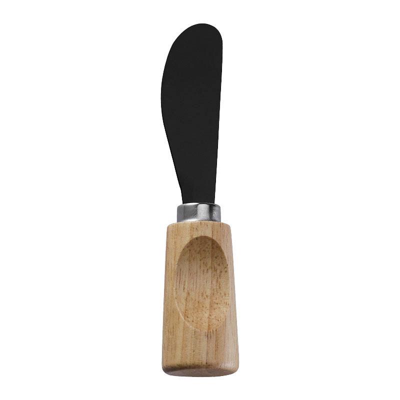 Stainless Steel Cheese & Pizza Knife with Rubber Wood Handle