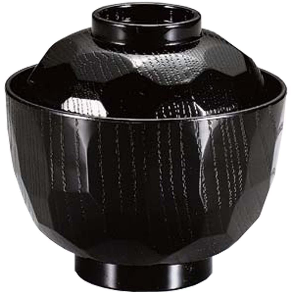 [Amazon.co.jp Exclusive] [Commercial Set] Fukui Craft New Kikko Small Soup Bowls, Made in Japan, Black (10 bowls)