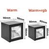 Outdoor Solar Wall Light Square Modern Solar Wall Sconce Lights Waterproof Down Lighting For House Wall Porch Garden Fence Decor