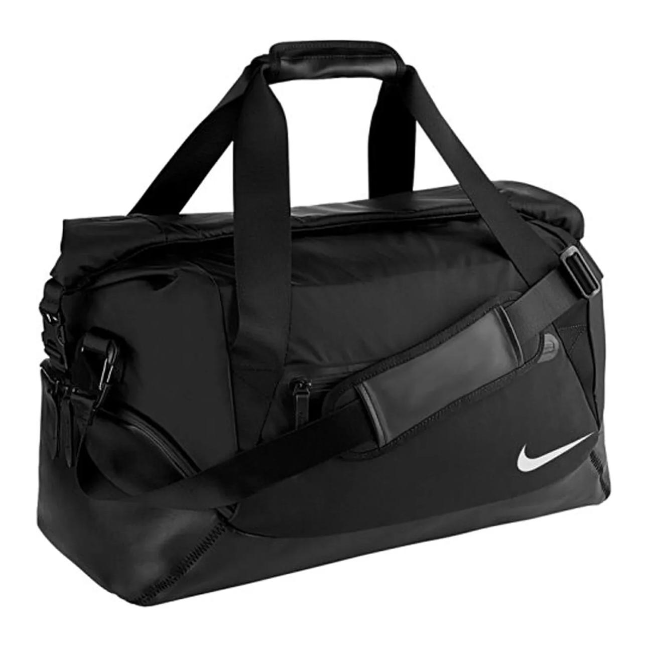 Nike Logo Zipper Large Capacity Polyester Tote Travel Bag Unisex bags Black PBZ626-011 Black