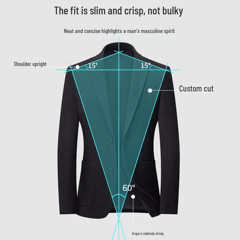 Shanshan Men's Anti-Wrinkle Business Suit Jacket