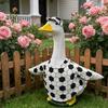 Yousheng 1 Set Veranda Gans Fußball Outfits 23-Zoll Outdoor Garten Rasen Hof Gans Statue Fußball Druck Kostüm Hut Feiertagsparty Verkleidung