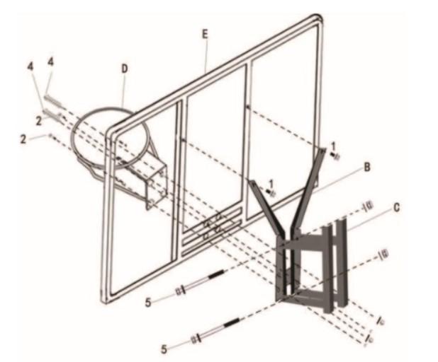 MASTER basketball board 110 x 75 cm Acrylic