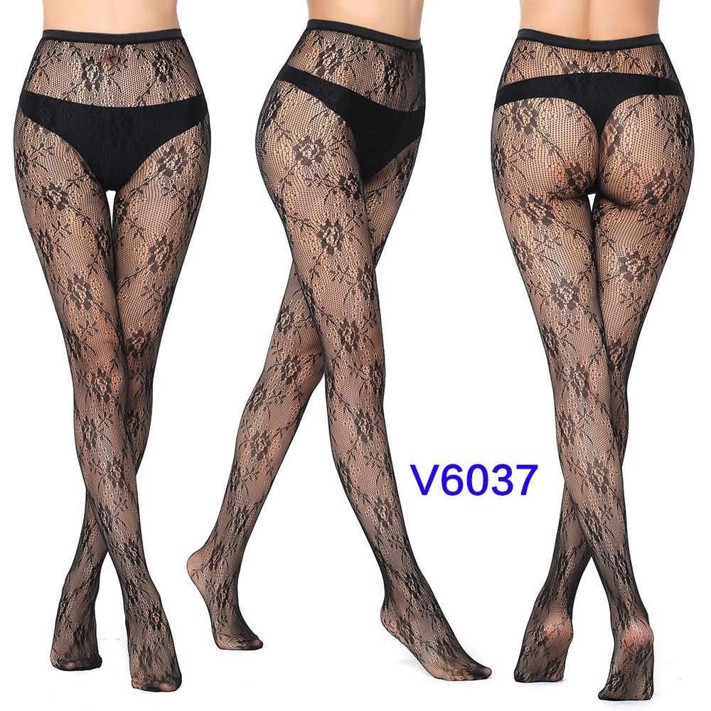 

Women’s Lace Pattern Sheer Plus Size Pantyhose High Waist Stretch Mesh Stockings Full Length Tights for Everyday Wear One Size чёрный