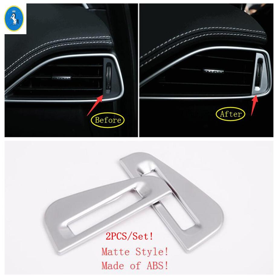 Matte Car Trunk Hook / Water Cup Holder / Window Lift  Decor Panel Cover Trim ABS Accessories For Jaguar F-Pace X761 2017 -