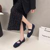 Elegant Ballerinas Woman 2025 Bow-Knot Summer Shoes Ladies Female Footwear Shallow Mouth Autumn Square Toe Ballet Butterfly Dres