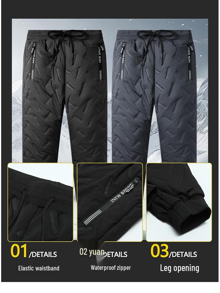Men's Ultrasonic Lambswool Three-Piece Winter Set: Warm Vest, Stand Collar Cotton Jacket, Plus Velvet Pants