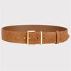 Retro Wide Belt New Style Ladies Suede Matte Belt Fashionable Decorative Leather Belt for Windbreaker Dress Jeans Waistbelt