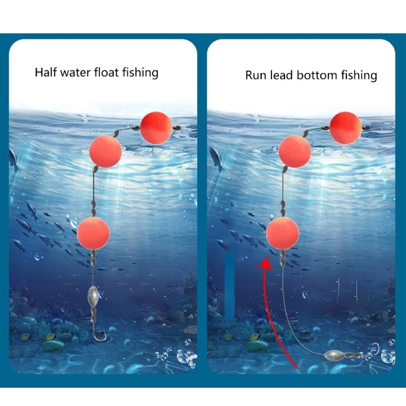 Fischereiköder Schwimmer Kugeln Harter Fischereiköder Schwimmkugeln Outdoor Schwimmendes Angelzubehör für Salzwasser Süßwasser