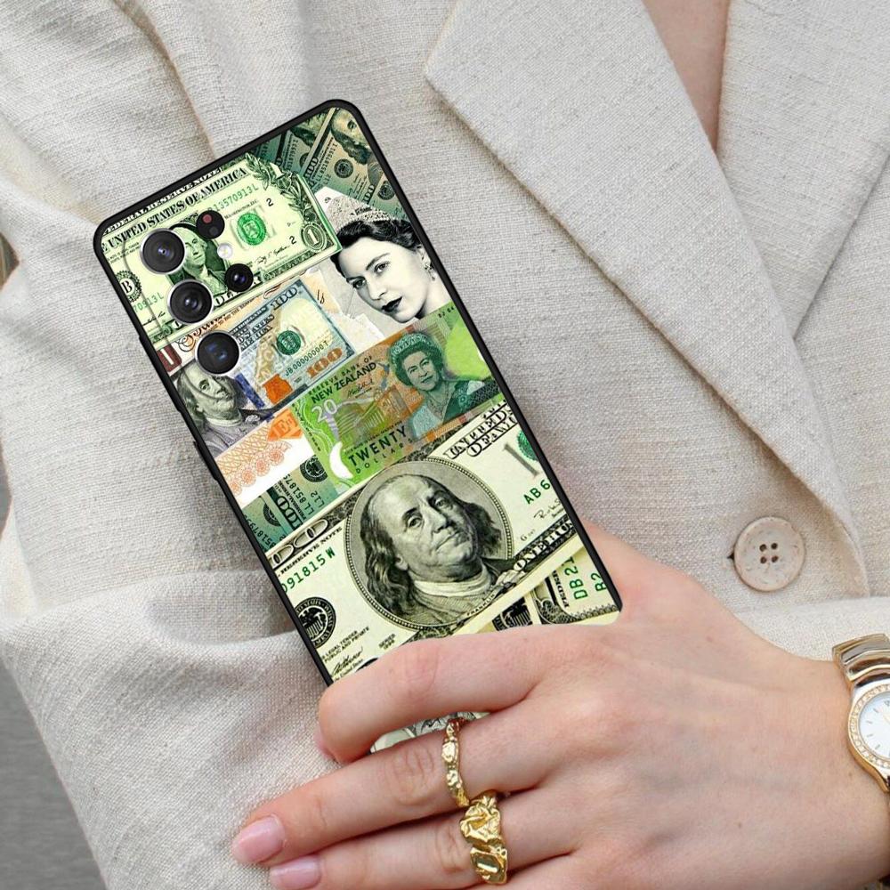 Dollar Funny Cell Phone Case for Samsung Galaxy S26 Ultra S25 S24 S23 S22 S21 S20 Note10 Cover