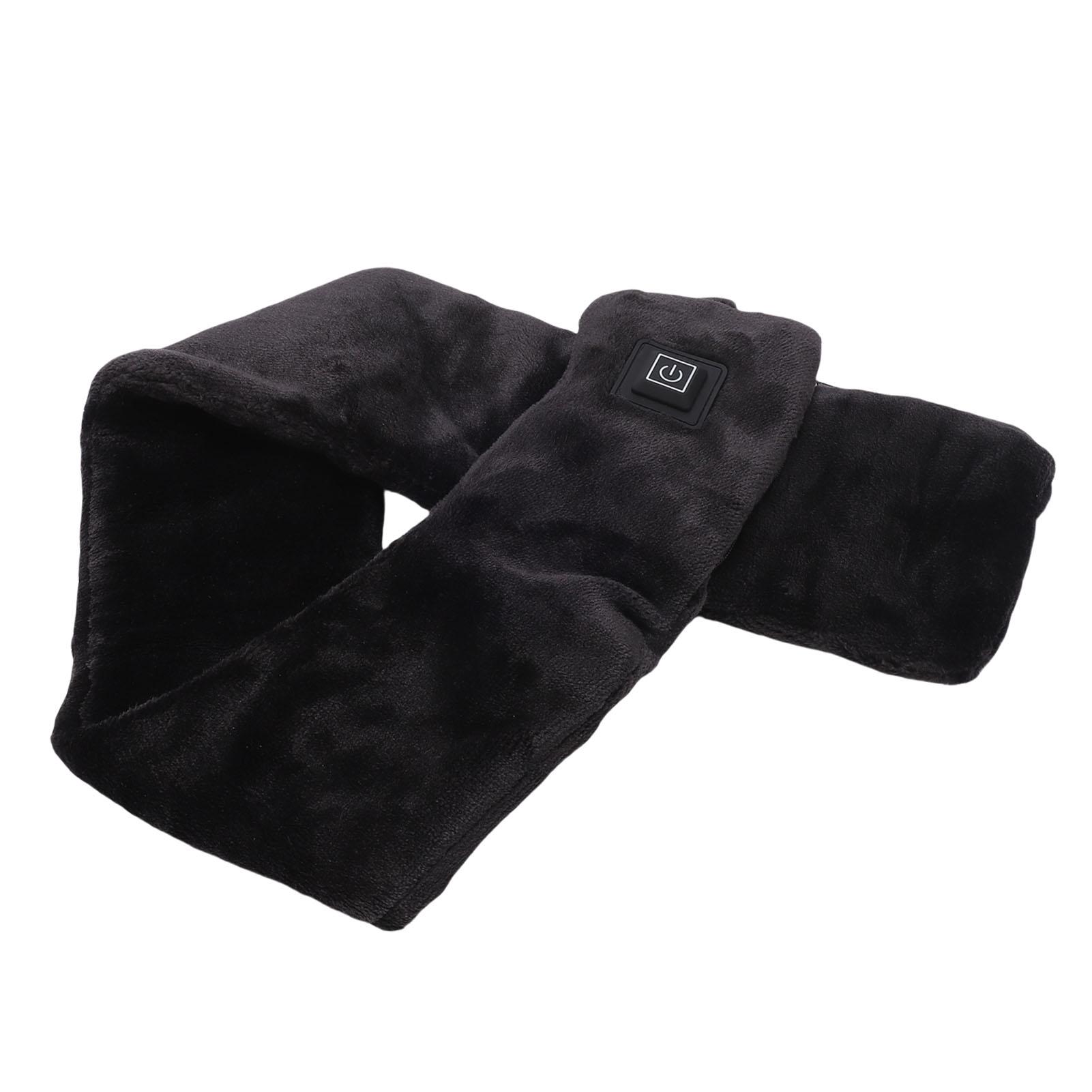 Winter USB Heated Scarf Neck Heating Pad Electric Heated Neck Wrap Scarf Warmer 3.94x31.5in