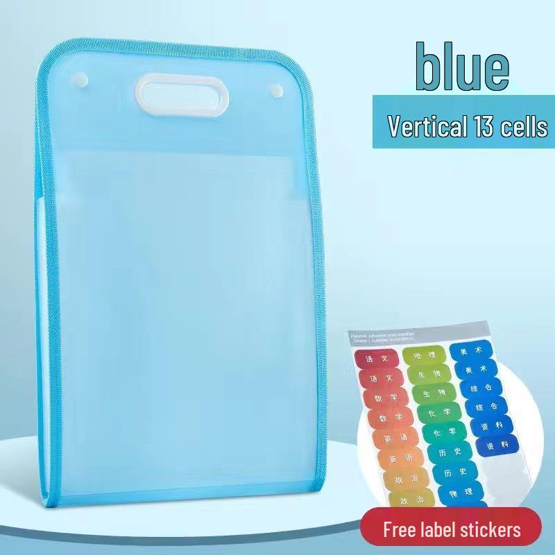 Multi-layer Student Test Paper Storage Accordion Bag - Durable Handheld Folder for Junior High Students
