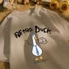 Retro Duck We Are A Creative T Shirt Unisex Summer All-Match Tee O-Neck Fashion Short Sleeve Cotton Loose Unisex Colour T-Shirts
