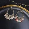 Bohemian Ethnic Tassel Earrings - Tribal Style for Holiday Travel Photography