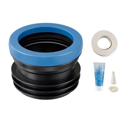 Universal ABS Toilet Seal Rings High Density Toilet Gasket Quick Fixing for Leak Proof Installation & Noise Reductions