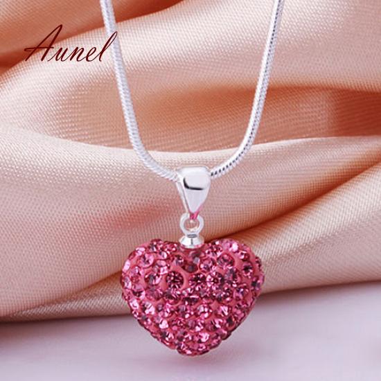 Smart Love Heart Pendant Choker Chain Necklace Jewelry
