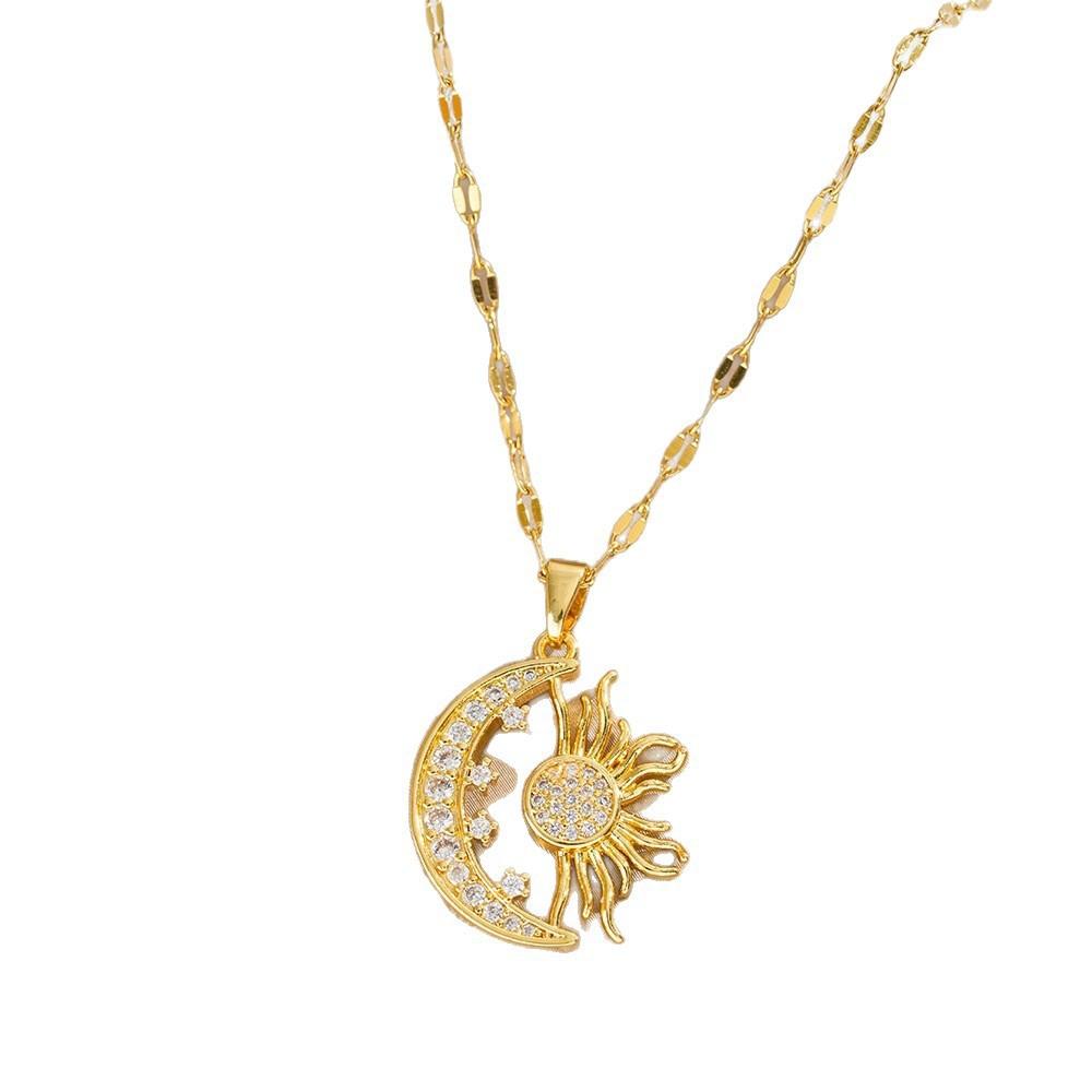 High-end Light Luxury Jewelry Female Planet Necklace Necklace Versatile High-end Clavicle Chain