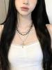Y2K Hot‑Girl Dark‑Punk Cross Women Necklace, Retro Multi‑Layer Stackable Sweet‑Cool Collarbone‑Chain Neck Jewelry