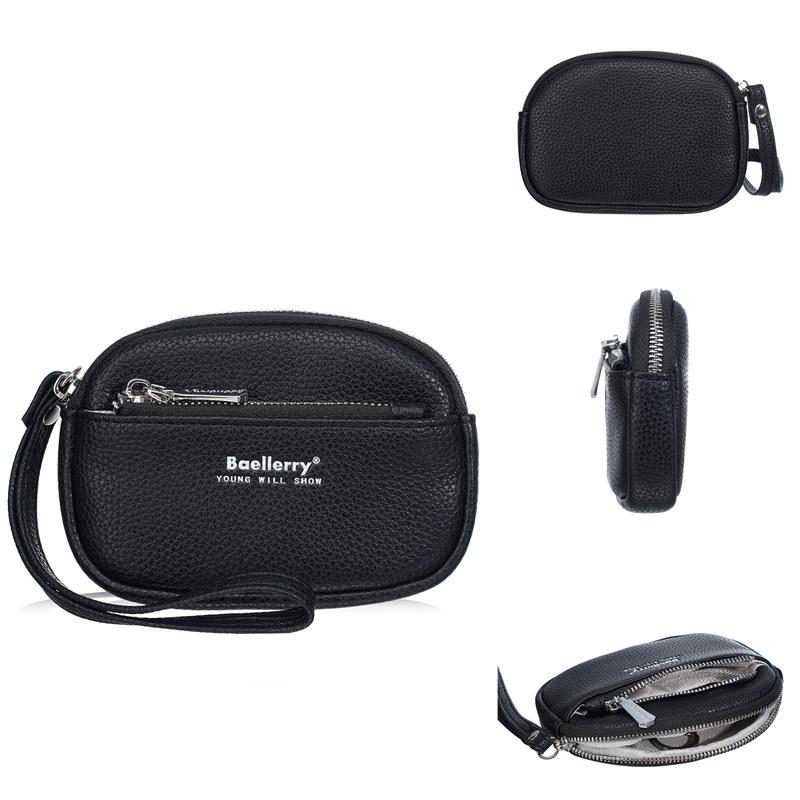 Baellerry Short Zipper Purse for Women Ladies Fashion Mini Coin Purses Classic Handbags GZW