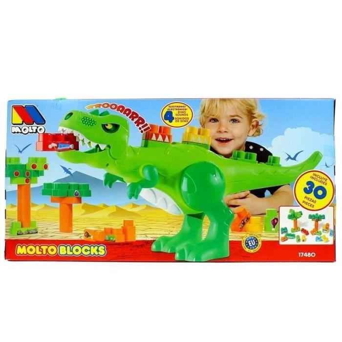 Byggesett - Molto - 122015 - Dinosaur - 30 klosser - Dinosaurlyder