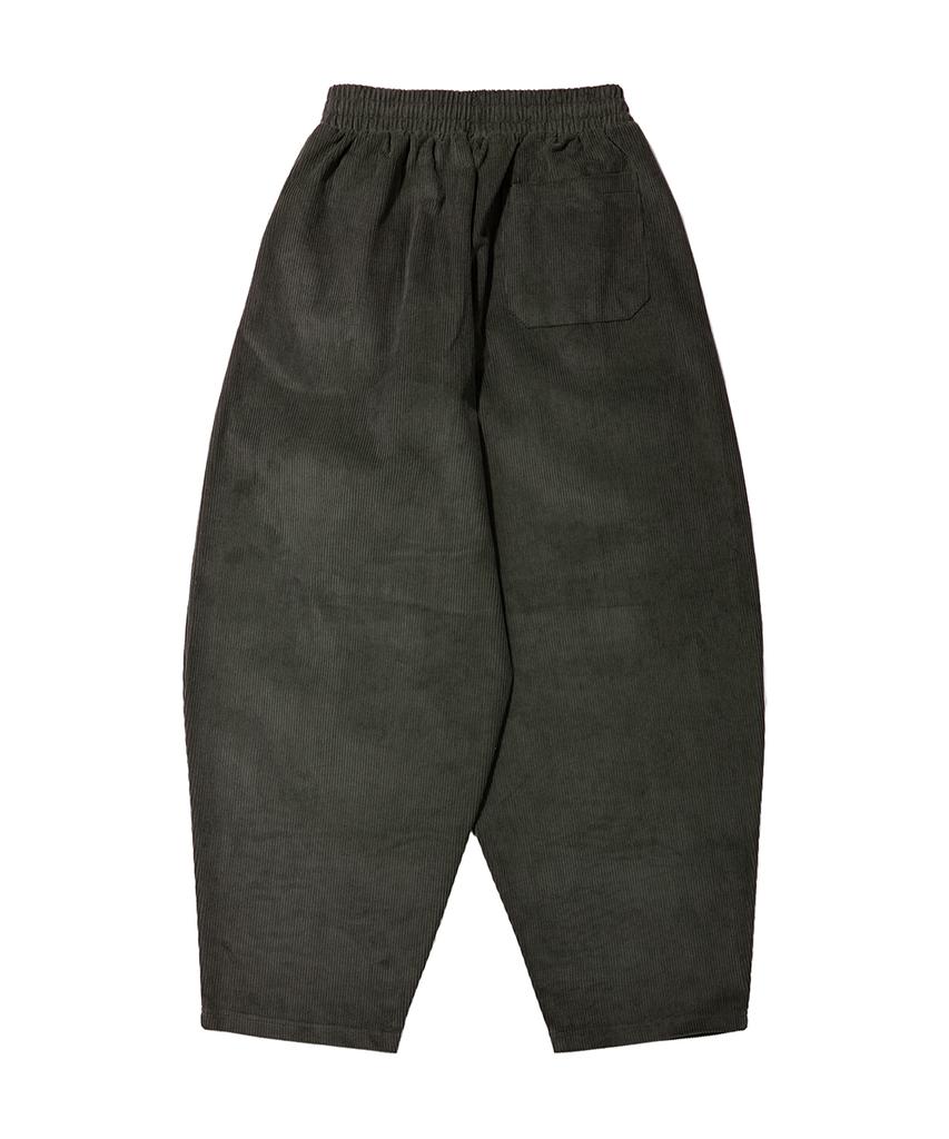GAKKAI UNIONS One-Pleat Corduroy Balloon Pants Dust Olive