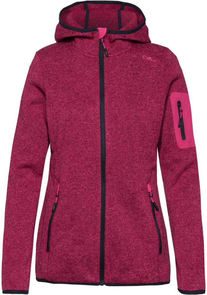 Куртка CMP Woman Fleece Jacket Fix Hood (3H19826) Jacket FIX Hood carminio-darker