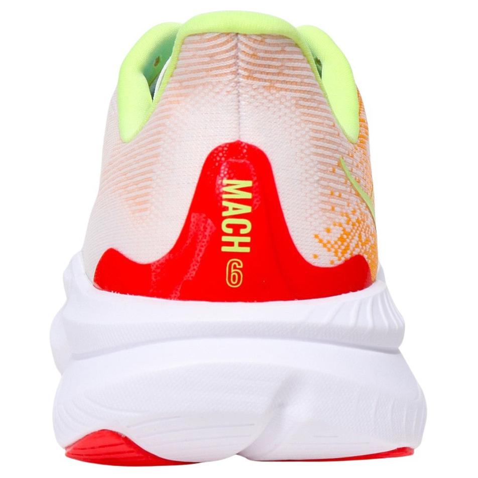 HOKA One One Mach 6 Comfortable Soft Non-Slip Low-Top Running Shoes Men Running Shoes White Orange 1147790-WLR