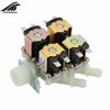 DC 12V/24V/220V G3/4" 1 in 4 out Plastic Electromagnetic Valve Normally Closed Water Drain Valve Electric Water Inlet Solenoid