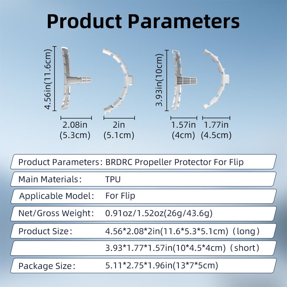 For DJI Flip Propeller Guard Cover Lightweight Anti-Collision Ring Drone Propeller Guard Case Bumper Protector Drone Accessories