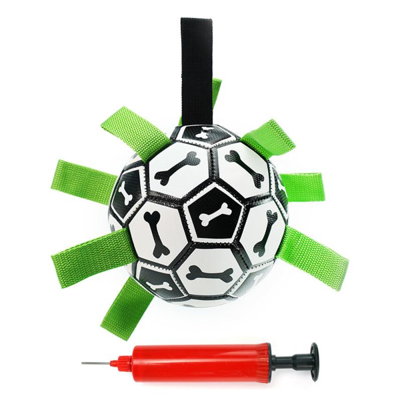 Pet Dog Football Toys Outdoor Multifunctional Interactive Training Toys Chew Toy With Rope Pet