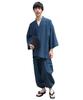Set de lounge elegant Samue din bumbac pentru vară Mărimi mari Shijira [ON NISHIKI] Bărbați (Îmbrăcăminte de lucru japoneză) 100% (M/L/LL/3L) Mărimi, Țesătură, Răcoros, (Indigo