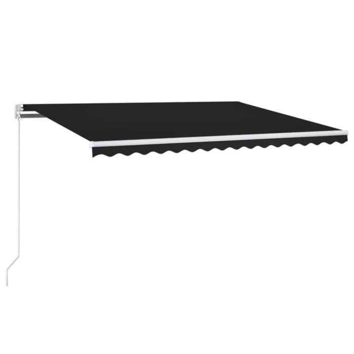 Maison Exclusive - Auvent manuel rétractable avec LED 400x350 cm Anthracite