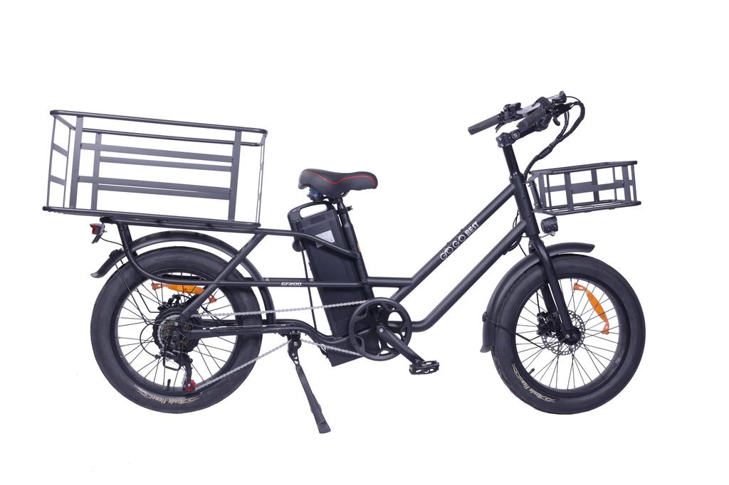 Gogobest GF200 Elektrické kolo pro dospělé 500W bezkartáčový motor 48V15,6Ah lithiová baterie 20palcová kola pro městské dojíždění