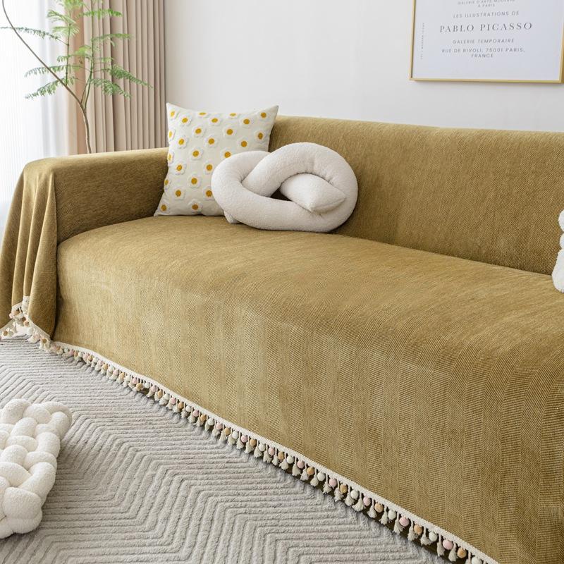 Sofa Towel Cover Cloth Sofa Cushion Four Seasons Universal Waterproof Full Cover Sofa Cover Chenille Seat Cushion
