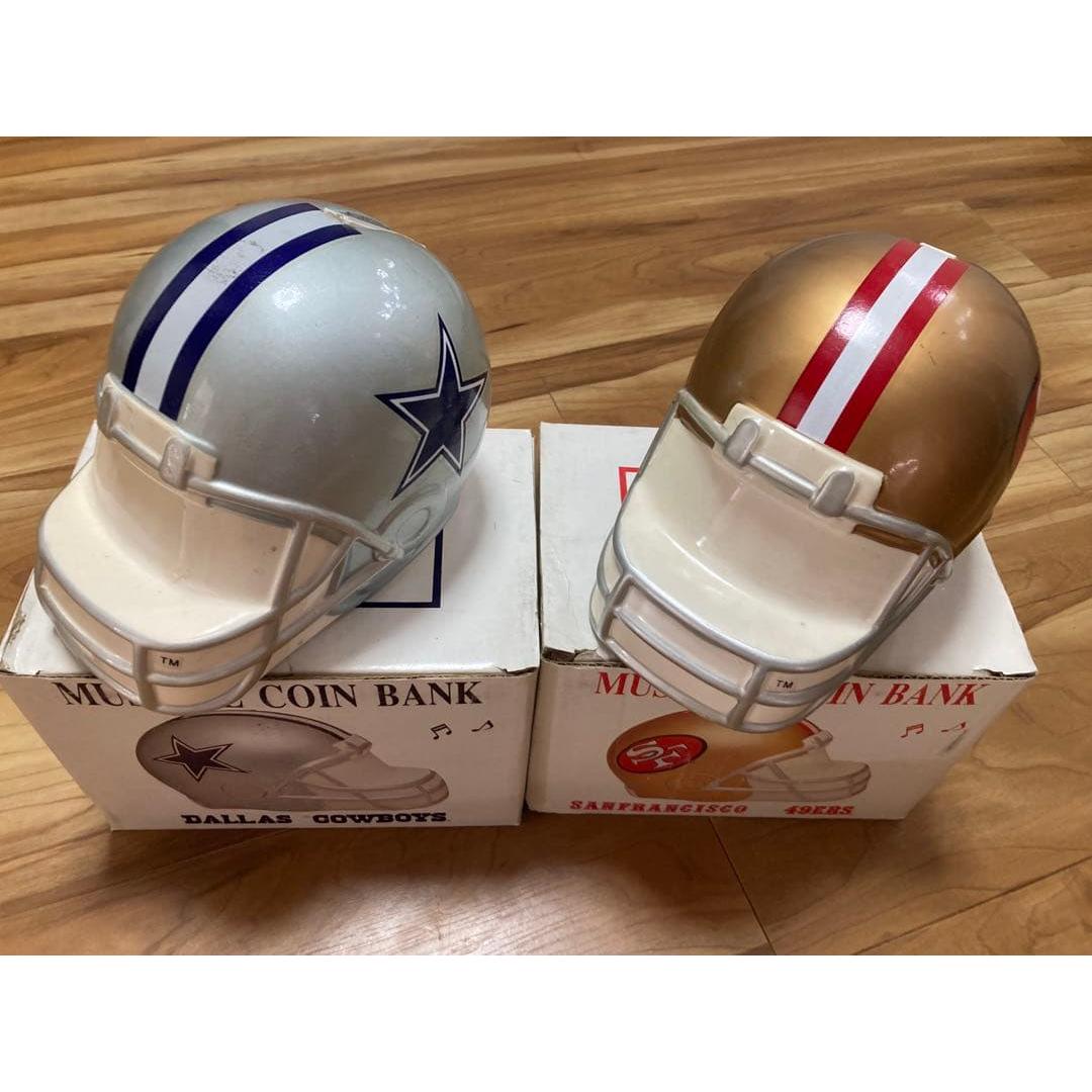 Used [Rare] NFL piggy bank Dallas Cowboys San Francisco 49ers