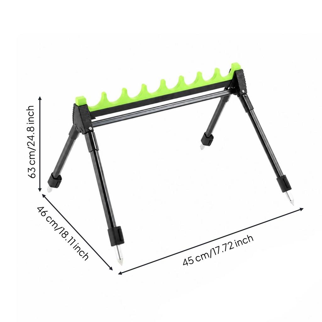 Multi-Rod Fishing Stand Adjustable Gear Foldable for Anglers