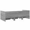 Daybed with Drawers without Mattress Grey Sonoma 90 x 200 cm